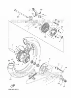 ROUE ARRIERE pour Yamaha XTZ 125 E de 2017