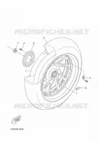 ROUE ARRIERE pour Yamaha X-MAX 400 ABS de 2017