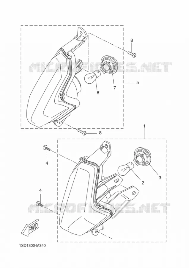 CLIGNOTANT Yamaha SCOOTER 400 2017 XMAX  YP400RA