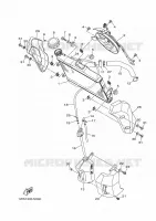 RADIATEUR / DURITES pour Yamaha MT-07 de 2016