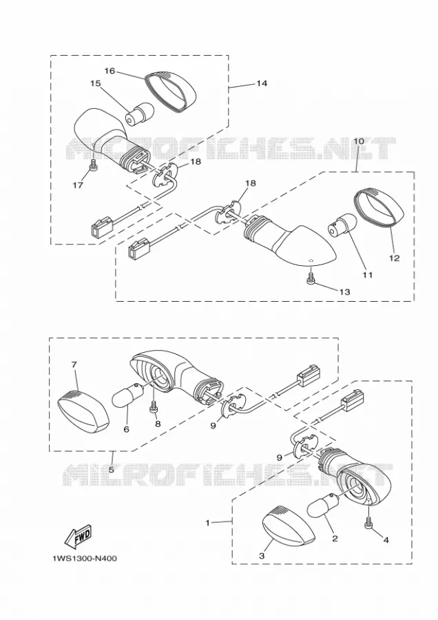 CLIGNOTANT Yamaha MOTO 700 2016 MT  MT07