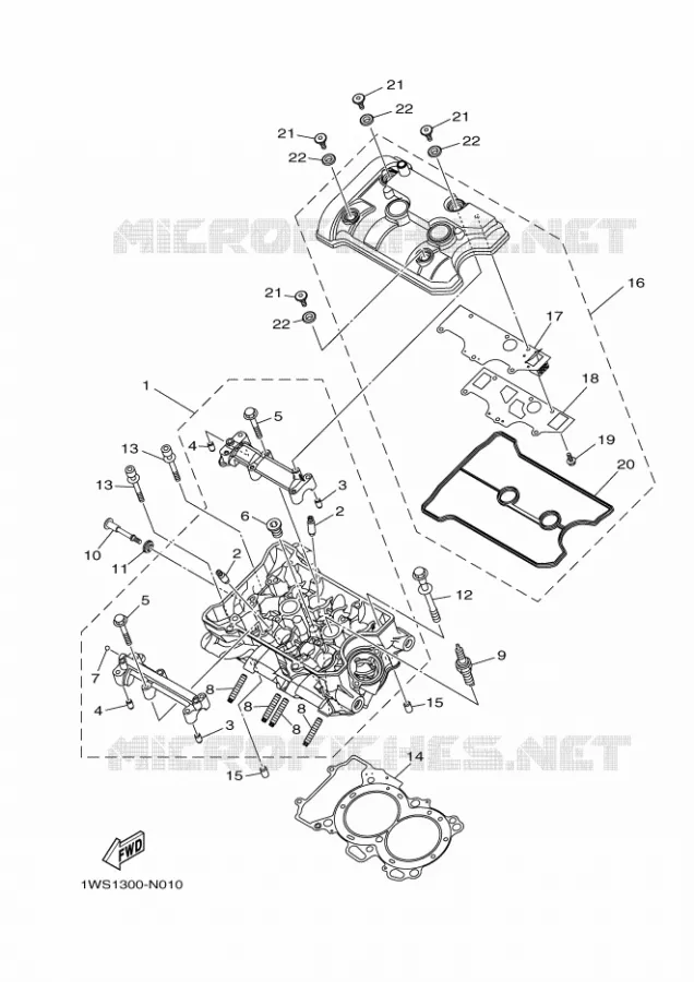 CULASSE Yamaha MOTO 700 2016 MT  MT07