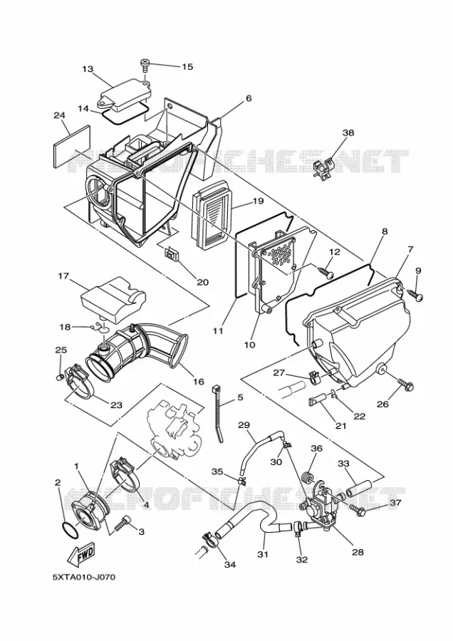 ADMISSION Yamaha MOTO 250 2016 XT  XT250
