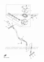 MAITRE CYLINDRE DE FREIN AVANT pour Yamaha XVS950A de 2012