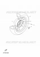 ROUE ARRIERE pour Yamaha YP125R de 2012