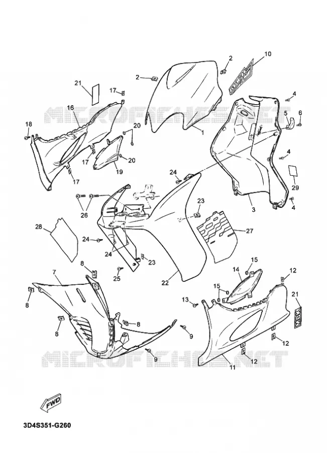 PROTEGE JAMBES Yamaha SCOOTER 50 2012 MACH  CS50
