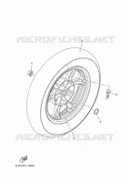 ROUE ARRIERE pour Yamaha TRYPTIK 125 de 2016