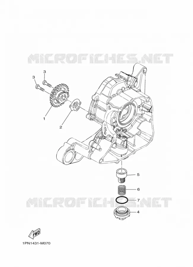 POMPE A HUILE Yamaha SCOOTER 125 2016 TRICITY  MW125A