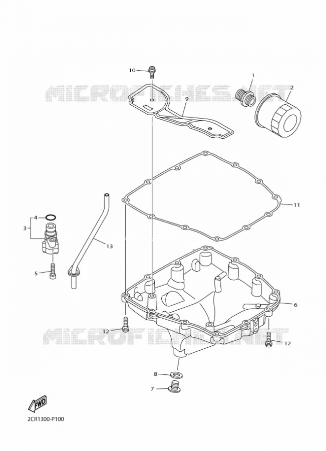 FILTRE A HUILE Yamaha MOTO 1000 2016 R1  YZF-R1
