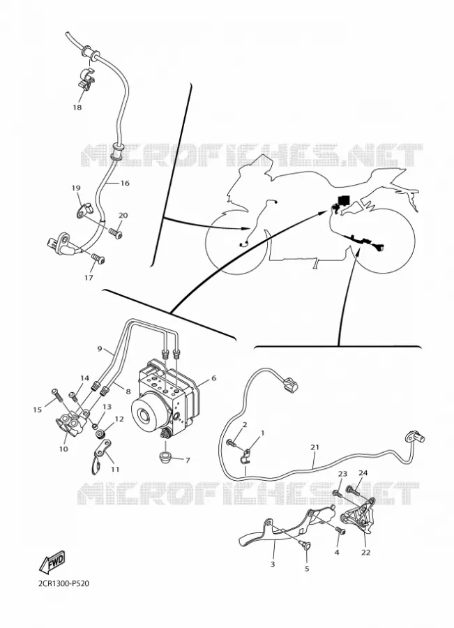 PARTIE ELECTRIQUE 3 Yamaha MOTO 1000 2016 R1  YZF-R1
