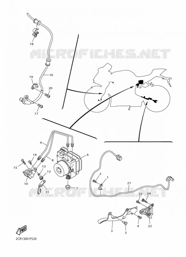 PARTIE ELECTRIQUE 3 Yamaha MOTO 1000 2016 R1  YZF-R1
