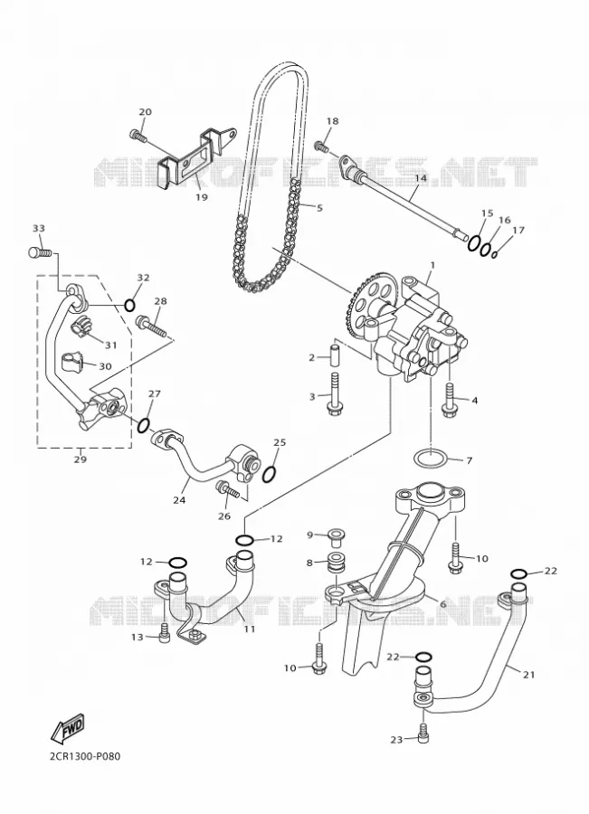 POMPE A HUILE Yamaha MOTO 1000 2016 R1  YZF-R1