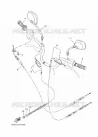 GUIDON ET CABLES pour Yamaha YB125 de 2013