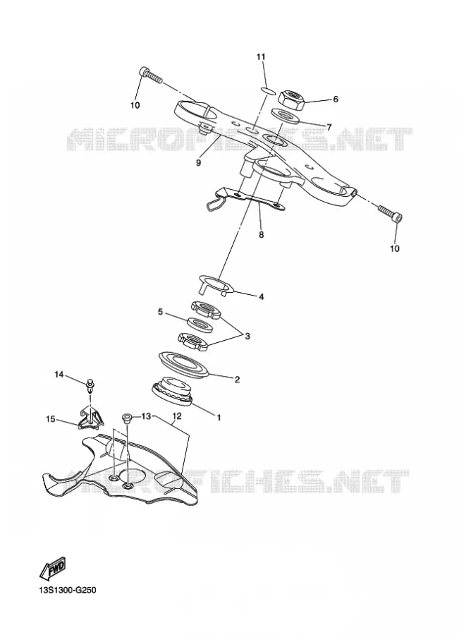DIRECTION Yamaha MOTO 600 2014 YZF-R6  YZF-R6