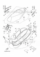 SELLE pour Yamaha EVOLIS 125 de 2016