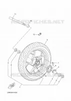 ROUE AVANT pour Yamaha EVOLIS 125 ABS de 2017
