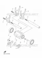 BARILLET DE SELECTION / FOURCHETTES pour Yamaha WR 450 F de 2016