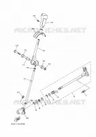 AXE DE SELECTEUR / PEDALE pour Yamaha YXZ 1000 R SPECIAL EDITION de 2017