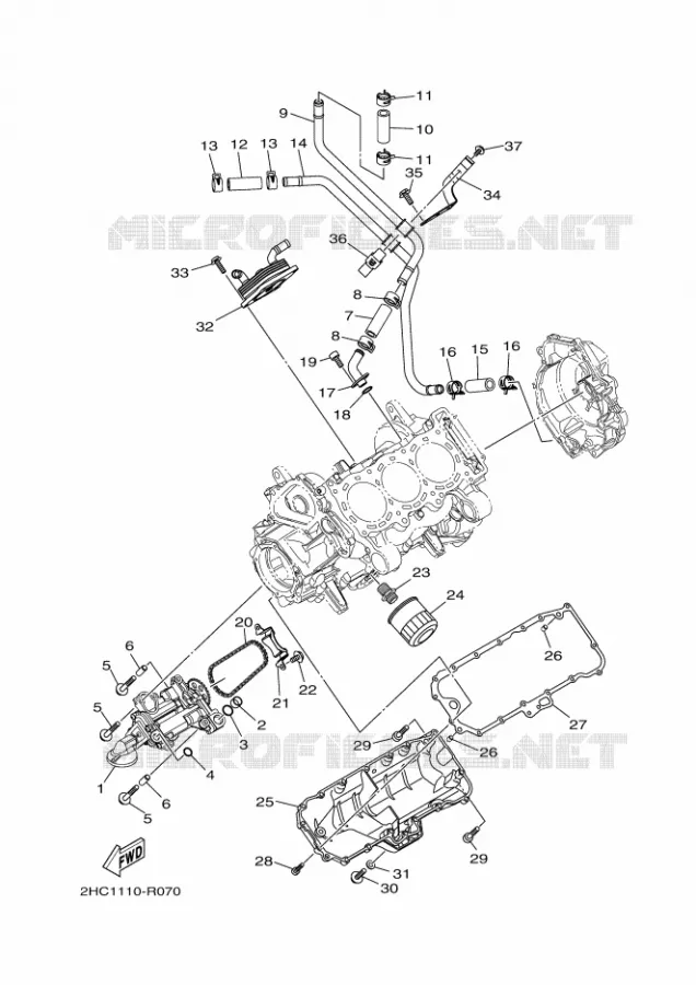 POMPE A HUILE Yamaha SIDE BY SIDE 1000 2017 YXZ  YXZ1000R