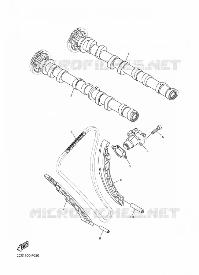 ARBRE A CAMES / CHAINE DE DISTRIBUTION Yamaha MOTO 1000 2016 R1M  YZF-R1M