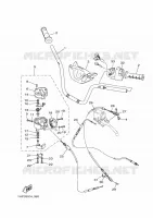 GUIDON ET CABLES pour Yamaha YFM550FWAD de 2014