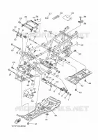 CADRE pour Yamaha YFM450FWAD de 2014