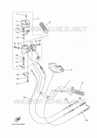 GUIDON ET CABLES pour Yamaha YFM450FWAD de 2014