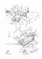 SUPPORT / REPOSE PIEDS 2 pour Yamaha T-MAX 530 ABS de 2016