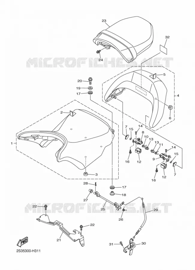 SELLE Yamaha MOTO 1700 2009 VMAX  VMAX17