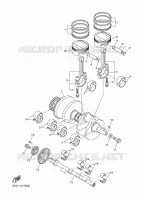 VILEBREQUIN / PISTON pour Yamaha VMAX17 de 2009
