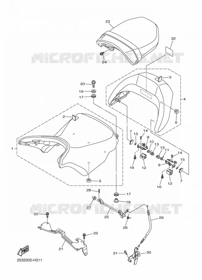 SELLE Yamaha MOTO 1700 2009 VMAX  VMAX17