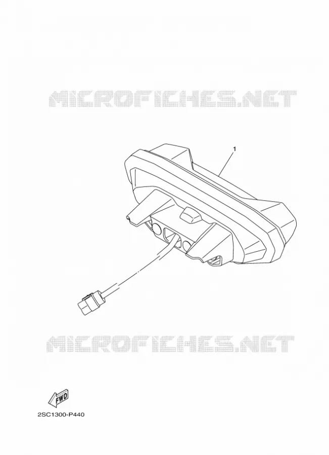 FEU ARRIERE Yamaha MOTO 900 2016 MT  MT09TRA