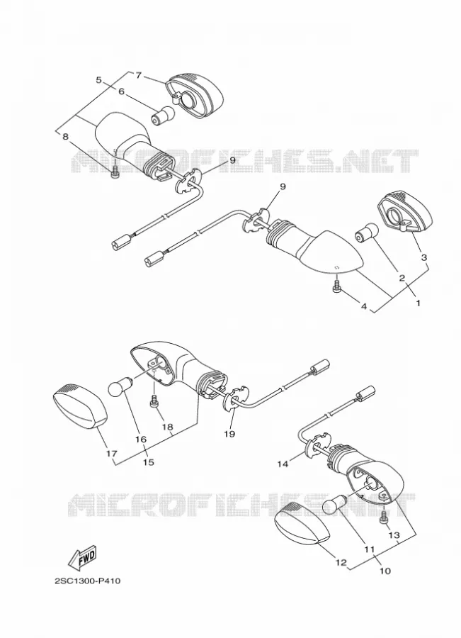 CLIGNOTANT Yamaha MOTO 900 2016 MT  MT09TRA