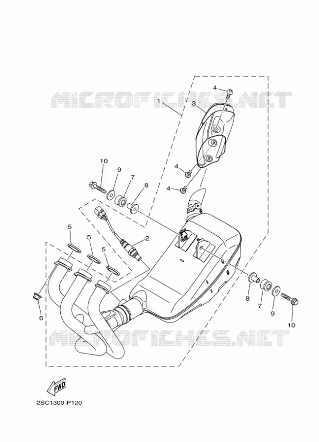 ECHAPPEMENT Yamaha MOTO 900 2016 MT  MT09TRA