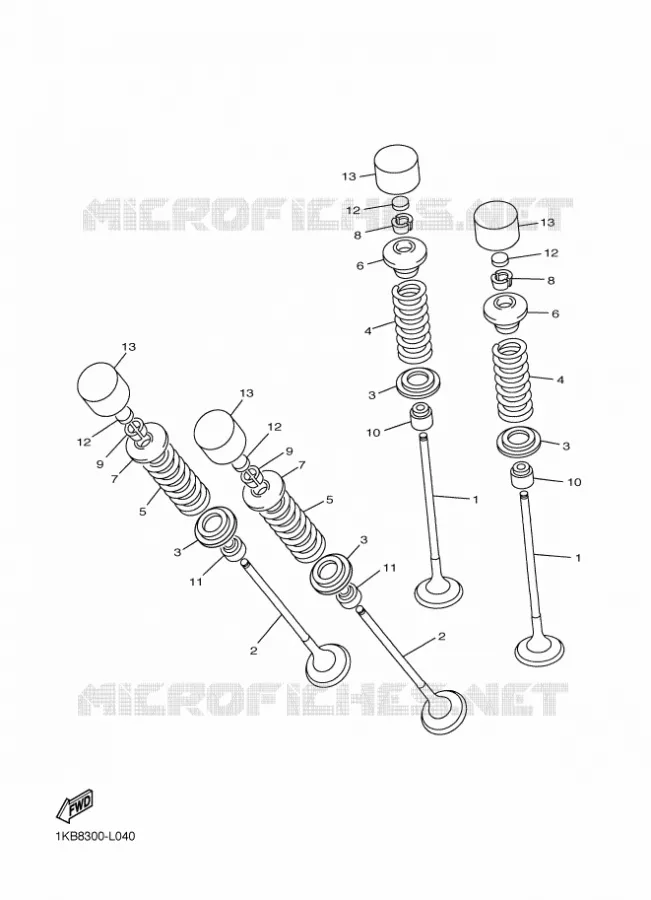 SOUPAPE Yamaha MOTO 1000 2014 YZF-R1  YZF-R1