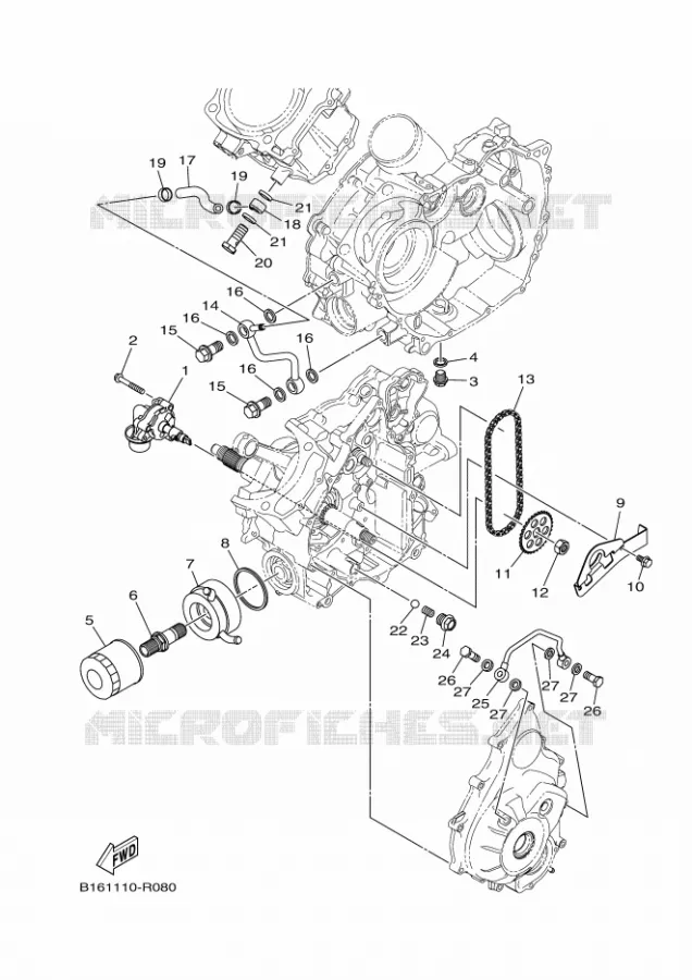 POMPE A HUILE Yamaha QUAD 700 2017 KODIAK  YFM700FWBD