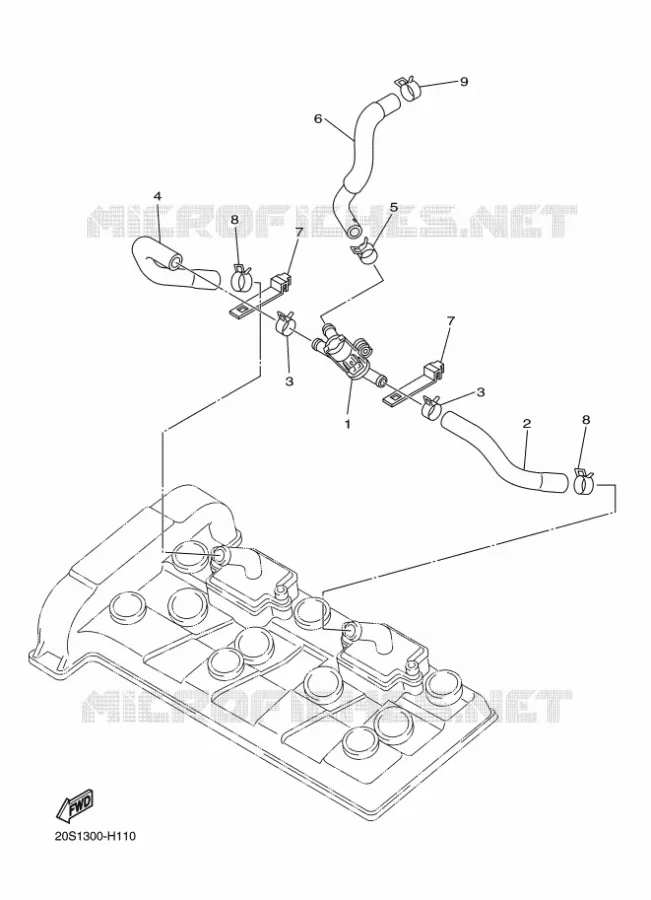 SYSTÈME D'ADMISSION D'AIR AIS Yamaha MOTO 600 2016 XJ6  XJ6S