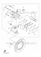 ETRIER DE FREIN ARRIERE pour Yamaha DIVERSION 600 ABS de 2016