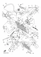 RADIATEUR / DURITES pour Yamaha DIVERSION 600 ABS de 2016