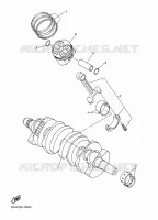 VILEBREQUIN / PISTON pour Yamaha DIVERSION 600 ABS de 2016