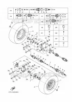 ROUE ARRIERE pour Yamaha YFM450FWAN de 2009