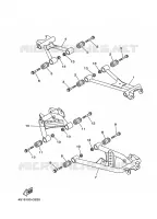 BRAS ARRIERE pour Yamaha YFM450FWAN de 2009