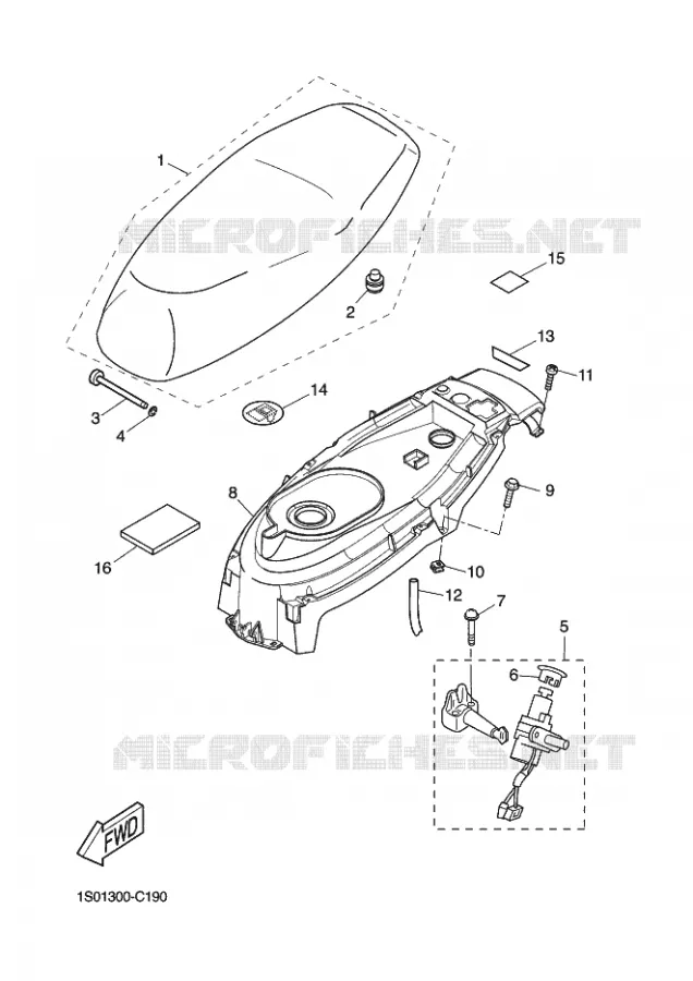 SELLE Yamaha SCOOTER 50 2013 STUNT SLIDER  EW50N