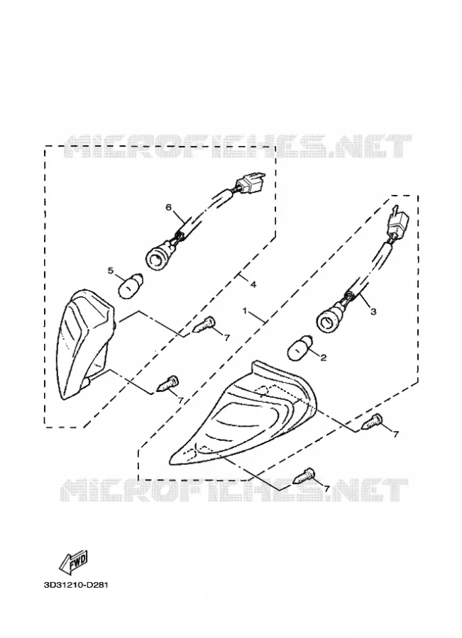CLIGNOTANT Yamaha SCOOTER 100 2005 JOG  XC100