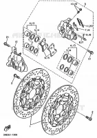ETRIER DE FREIN AVANT pour Yamaha FZR600 de 1997