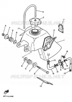 RESERVOIR A ESSENCE pour Yamaha PW50 de 1993