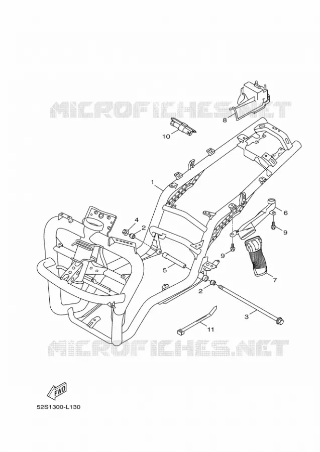CADRE Yamaha SCOOTER 151 2016 XENTER  HW151
