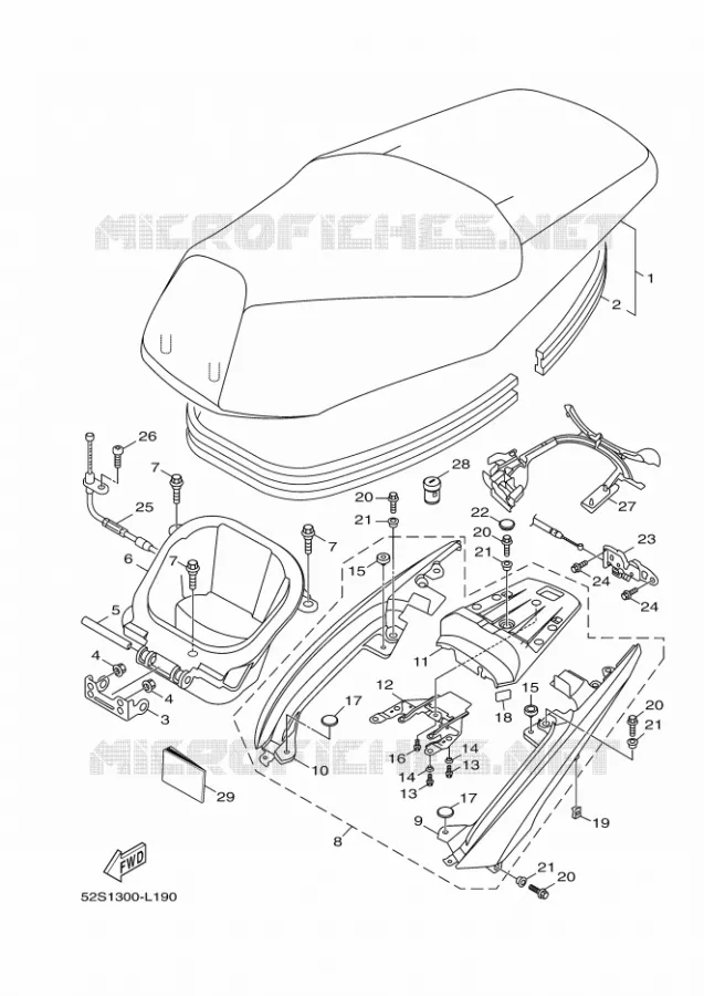 SELLE Yamaha SCOOTER 151 2016 XENTER  HW151