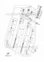 FOURCHE pour Yamaha XENTER 125 de 2016