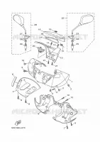 CARENAGES 1  pour Yamaha XENTER 125 de 2016